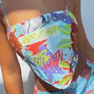 NWT Jagger & Stone Women's Multi Crop-top Size 2